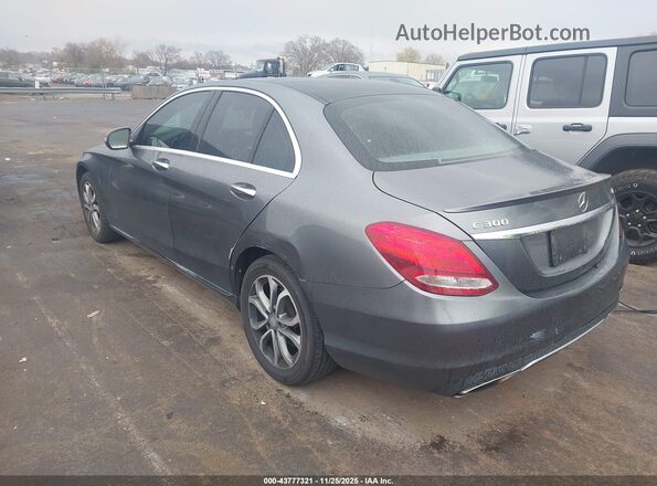 55SWF4KB6HU191966 2017 MERCEDES-BENZ C-CLASS Gray Панорамний вид салону 360°