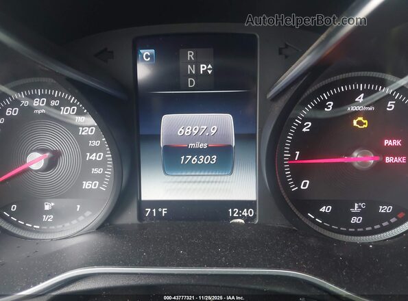 55SWF4KB6HU191966 2017 MERCEDES-BENZ C-CLASS Gray Вид задніх сидінь