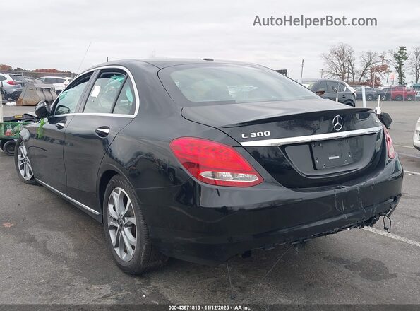 55SWF4KB8JU257360 2018 MERCEDES-BENZ C-CLASS Черный Задняя левая четверть