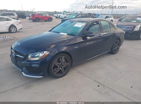 55SWF6EB0HU226296 2017 MERCEDES-BENZ AMG C 43 Blue წინა მარცხენა ხედი სამი მეოთხედიდან