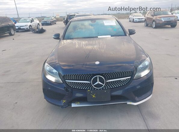 55SWF6EB0HU226296 2017 MERCEDES-BENZ AMG C 43 Blue ხელსაწყოთა პანელის ხედი