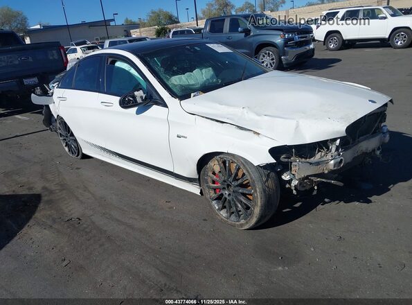 55SWF6EB3JU253305 2018 MERCEDES-BENZ AMG C 43 White Front right
