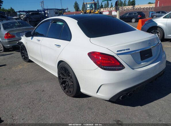 55SWF6EB5KU303817 2019 MERCEDES-BENZ AMG C 43 White უკანა მარცხენა