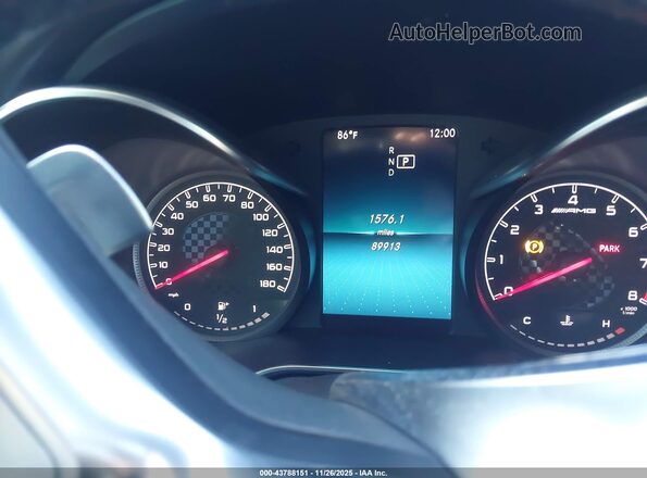 55SWF6EB5KU303817 2019 MERCEDES-BENZ AMG C 43 White უკანა სავარძლების ხედი