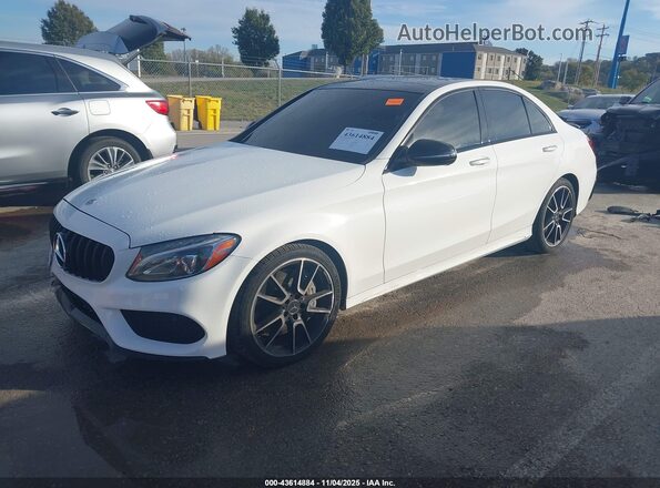 55SWF6EB7JU274562 2018 MERCEDES-BENZ AMG C 43 White Front left