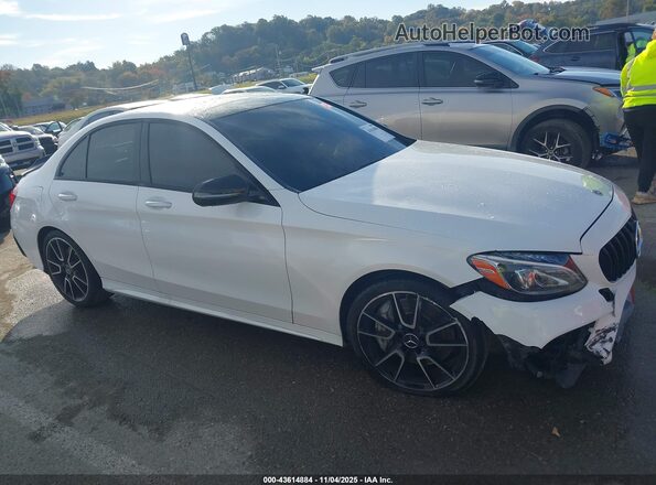 55SWF6EB7JU274562 2018 MERCEDES-BENZ AMG C 43 White Rear interior view