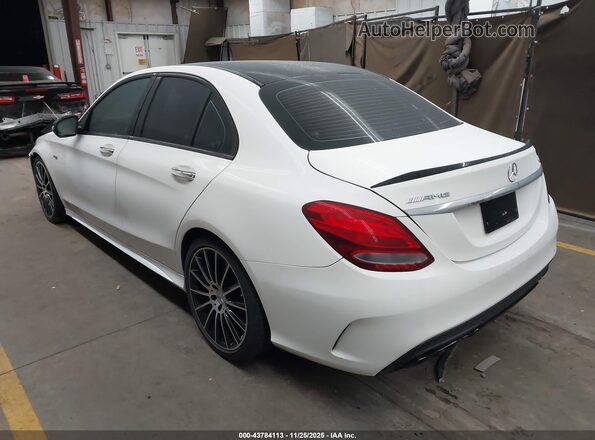 55SWF6EB8HU187196 2017 MERCEDES-BENZ AMG C 43 White Rear left
