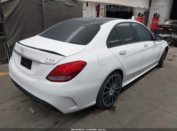 55SWF6EB8HU187196 2017 MERCEDES-BENZ AMG C 43 White Rear right