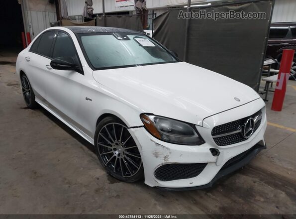 55SWF6EB8HU187196 2017 MERCEDES-BENZ AMG C 43 White Front right