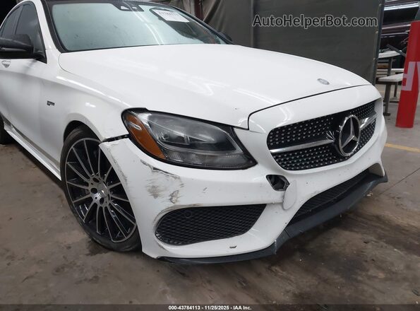 55SWF6EB8HU187196 2017 MERCEDES-BENZ AMG C 43 White Front view