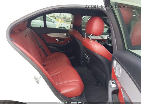 55SWF6EB9JU268715 2018 MERCEDES-BENZ AMG C 43 White Вид наклейки з VIN-кодом