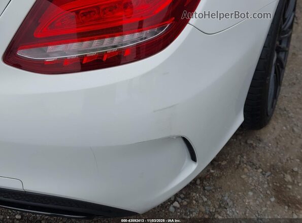 55SWF6EB9JU268715 2018 MERCEDES-BENZ AMG C 43 White Вид спереду