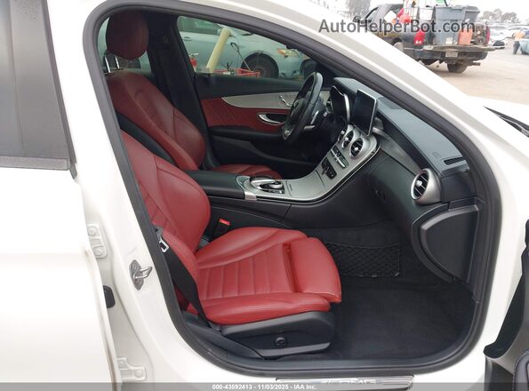 55SWF6EB9JU268715 2018 MERCEDES-BENZ AMG C 43 White Вид салону спереду