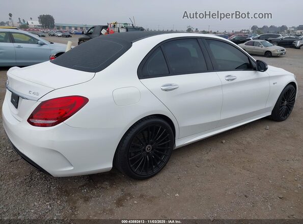 55SWF6EB9JU268715 2018 MERCEDES-BENZ AMG C 43 White Задня права чверть