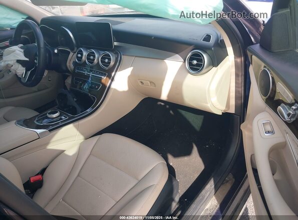55SWF8DB1KU302712 2019 MERCEDES-BENZ C-CLASS Navy Вид салона спереди
