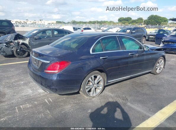 55SWF8DB1KU302712 2019 MERCEDES-BENZ C-CLASS Navy Задняя правая четверть
