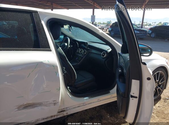 55SWF8DB2KU287363 2019 MERCEDES-BENZ C White Սալոնի դիմացի տեսք