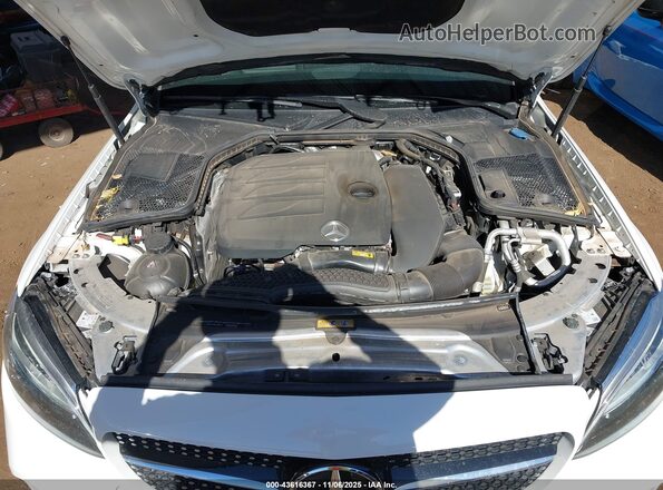 55SWF8DB2KU287363 2019 MERCEDES-BENZ C White Հետևի տեսք