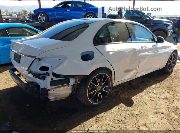 55SWF8DB2KU287363 2019 MERCEDES-BENZ C White Դիմացի տեսք