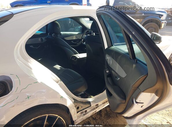 55SWF8DB2KU287363 2019 MERCEDES-BENZ C White VIN կոդի պիտակի տեսք