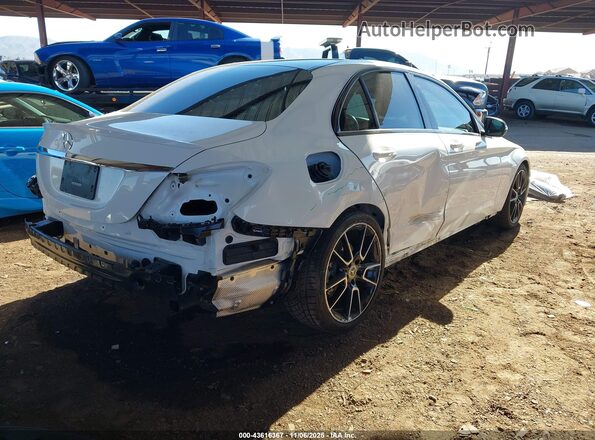 55SWF8DB2KU287363 2019 MERCEDES-BENZ C White Հետևի աջ