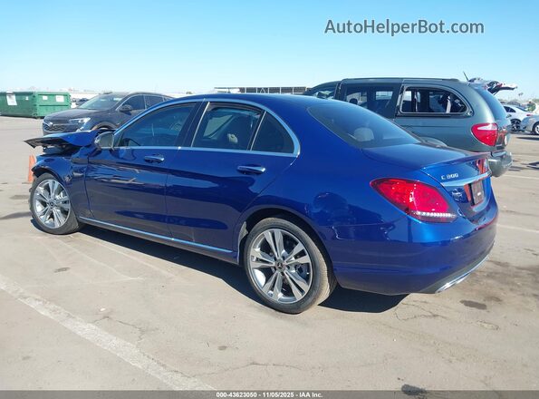 55SWF8DB2KU299626 2019 MERCEDES-BENZ C-CLASS Blue უკანა მარცხენა