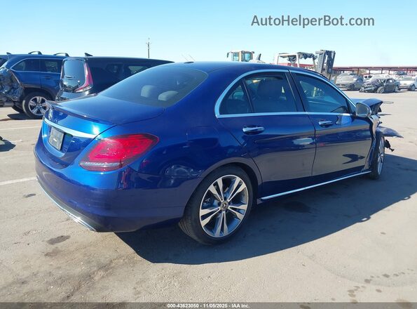 55SWF8DB2KU299626 2019 MERCEDES-BENZ C-CLASS Blue უკანა მარჯვენა