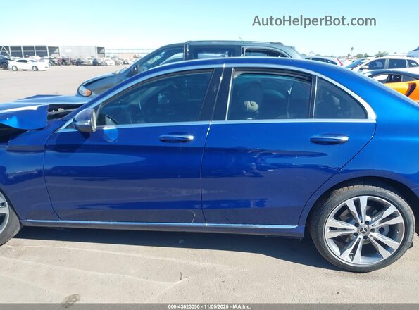 55SWF8DB2KU299626 2019 MERCEDES-BENZ C-CLASS Blue სალონის 360-გრადუსიანი ხედი