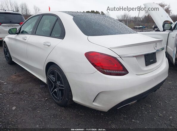 55SWF8EB4KU304713 2019 MERCEDES-BENZ C-CLASS White Trasero izquierdo