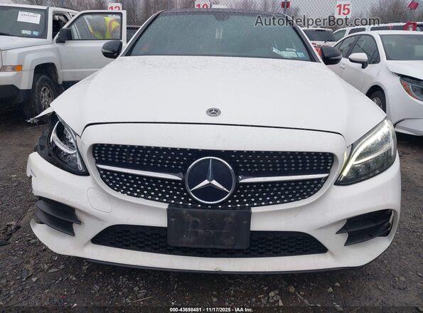 55SWF8EB4KU304713 2019 MERCEDES-BENZ C-CLASS White Vista del cuadro de instrumentos