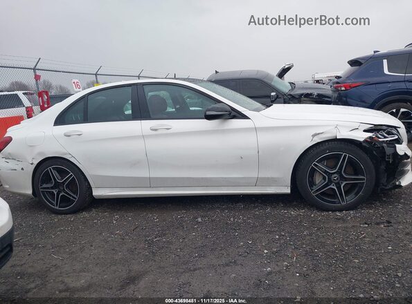 55SWF8EB4KU304713 2019 MERCEDES-BENZ C-CLASS White Vista interior trasera