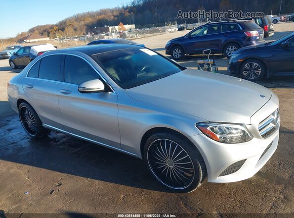 55SWF8EB9KU300317 2019 MERCEDES-BENZ C-CLASS Silver წინა მარჯვენა
