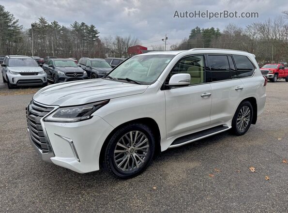 JTJHY7AX4K4293975 2019 LEXUS LX Белый Задняя левая четверть