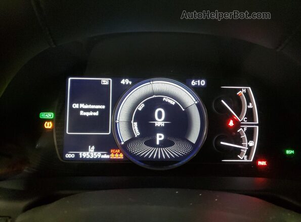 58ADA1C11MU012816 2021 LEXUS ES Черный Вид щитка приборов