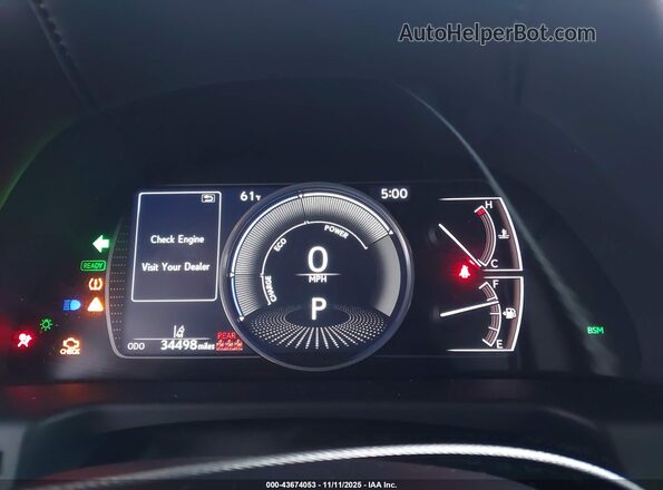 58ADA1C16MU003075 2021 LEXUS ES 300H Black Widok tylnych siedzeń