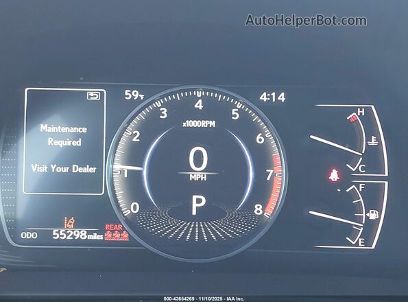 58ADZ1B16MU088459 2021 LEXUS ES 350 Белый Вид задних сидений