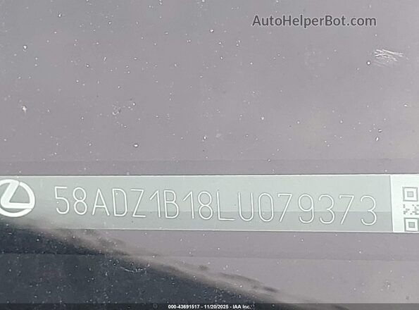 58ADZ1B18LU079373 2020 LEXUS ES 350 Бежевый 