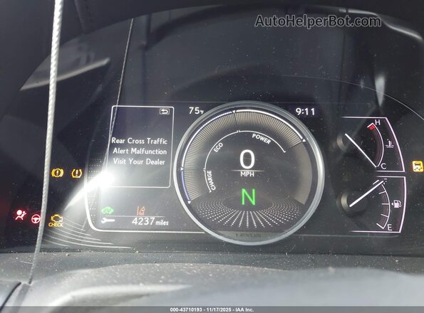 58AF21B16LU009822 2020 LEXUS ES 300H Черный Вид задних сидений