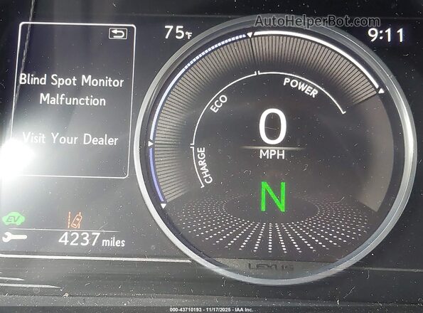 58AF21B16LU009822 2020 LEXUS ES 300H Черный 