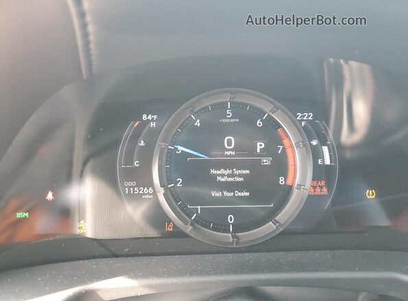 58AGZ1B13LU068360 2020 LEXUS ES Белый Вид щитка приборов