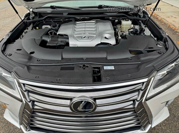JTJHY7AX4K4293975 2019 LEXUS LX Белый Вид задних сидений