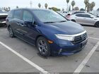 2022 Honda Odyssey Ex Blue vin: 5FNRL6H56NB005746