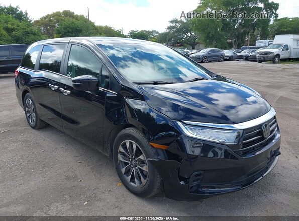 5FNRL6H68RB018609 2024 HONDA ODYSSEY Black Przód prawy