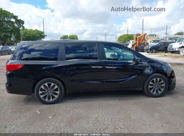 5FNRL6H68RB018609 2024 HONDA ODYSSEY Black Widok wnętrza z tyłu
