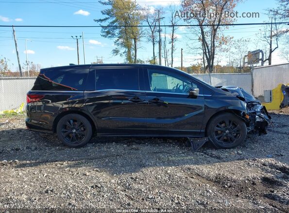 5FNRL6H76RB004586 2024 HONDA ODYSSEY Черный Панорамный вид салона 360°