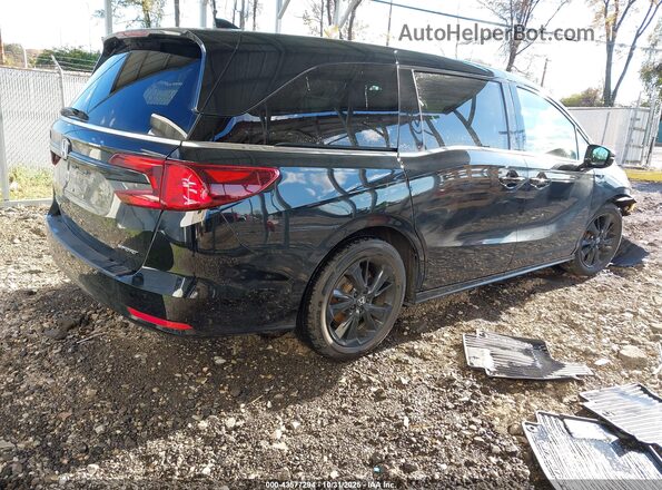 5FNRL6H76RB004586 2024 HONDA ODYSSEY Черный Задняя правая четверть