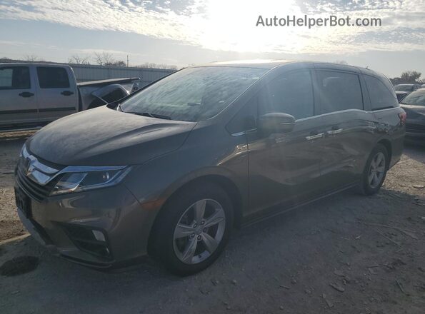 5FNRL6H78KB076931 2019 HONDA ODYSSEY Gray Առջևի ձախ երեք քառորդ տեսարան