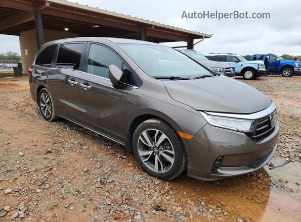 5FNRL6H82NB037300 2022 HONDA ODYSSEY Серый Передняя правая четверть
