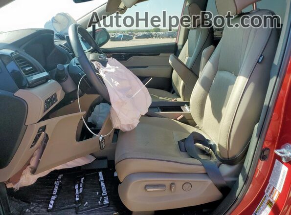 5FNRL6H93PB023305 2023 HONDA ODYSSEY Красный Вид салона спереди