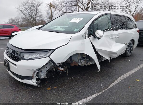 5FNRL6H93SB005265 2025 HONDA ODYSSEY White Առջևի ձախ երեք քառորդ տեսարան